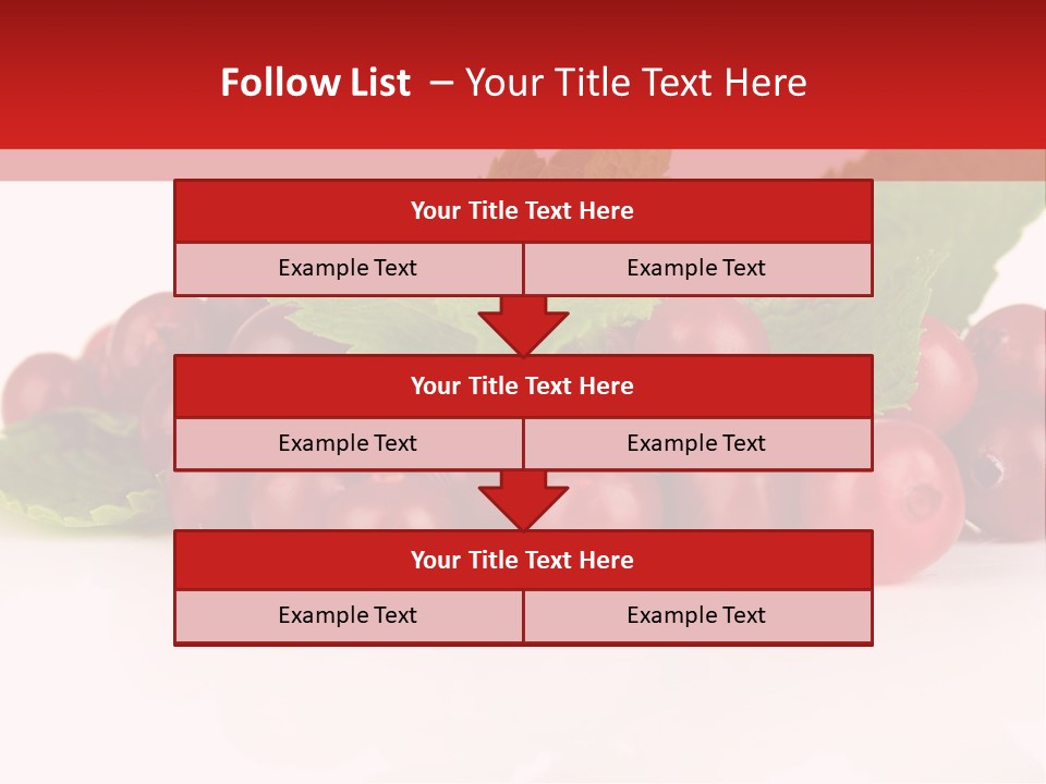 Cranberry Berries Healthy PowerPoint Template