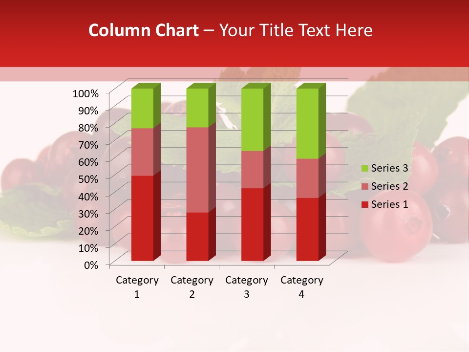Cranberry Berries Healthy PowerPoint Template