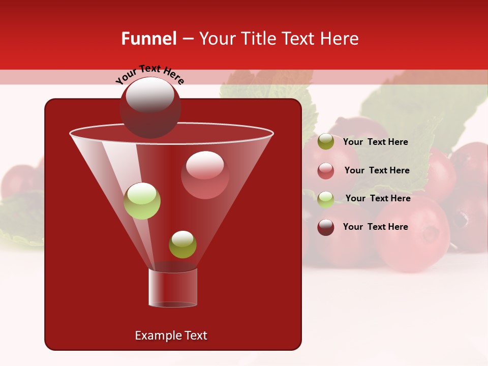 Cranberry Berries Healthy PowerPoint Template