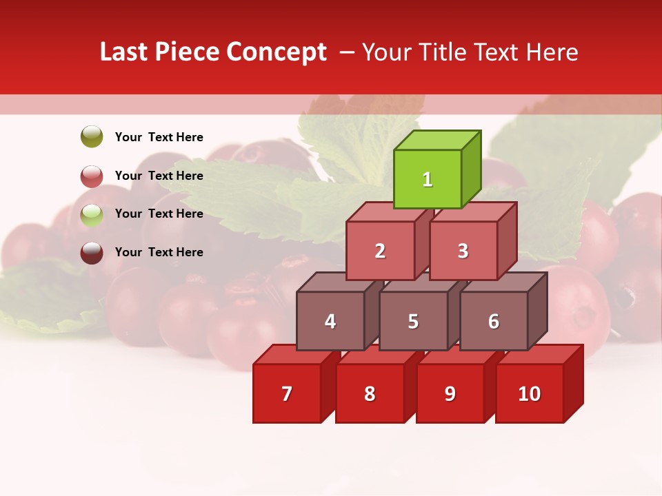 Cranberry Berries Healthy PowerPoint Template