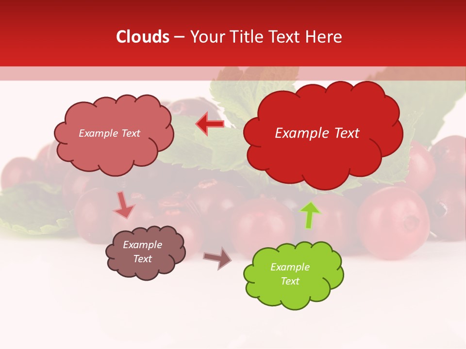 Cranberry Berries Healthy PowerPoint Template