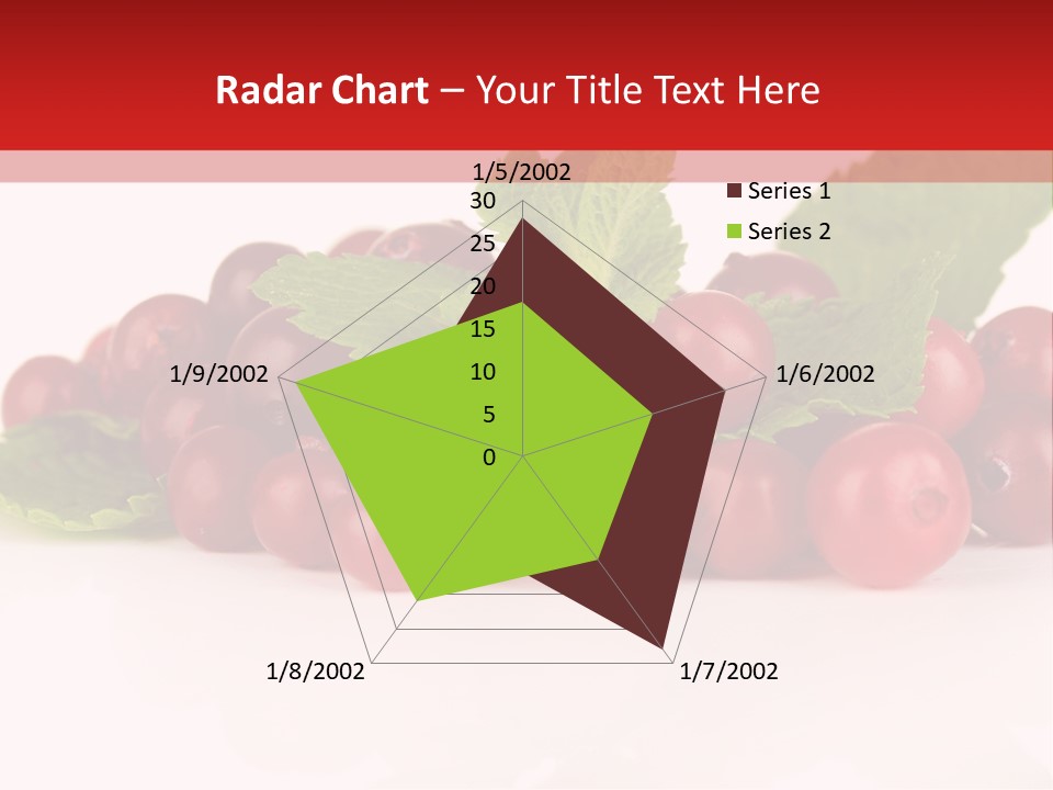 Cranberry Berries Healthy PowerPoint Template