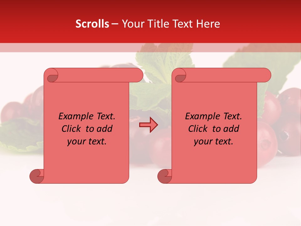 Cranberry Berries Healthy PowerPoint Template