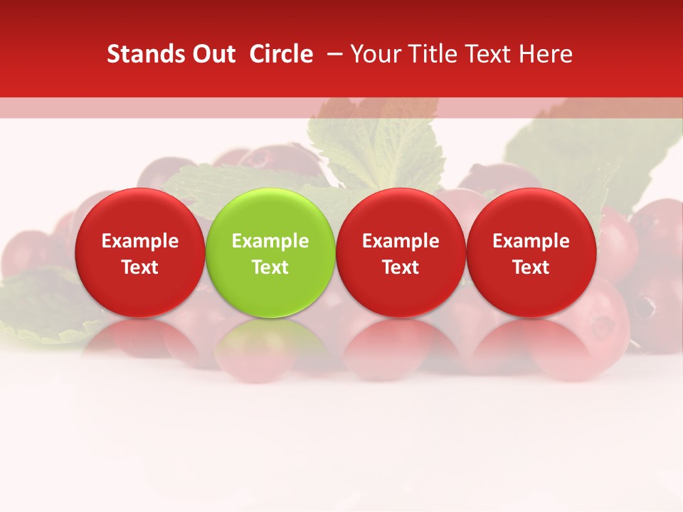 Cranberry Berries Healthy PowerPoint Template