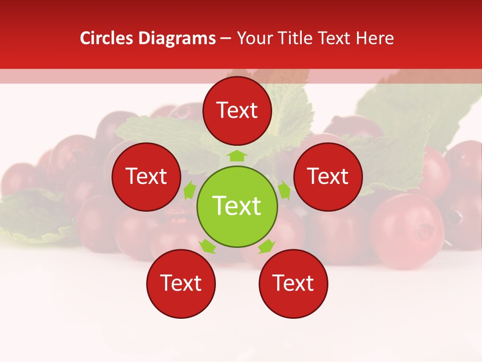 Cranberry Berries Healthy PowerPoint Template