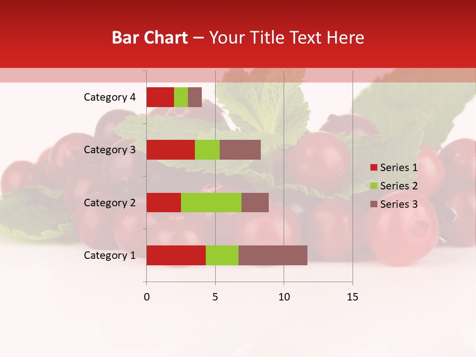 Cranberry Berries Healthy PowerPoint Template