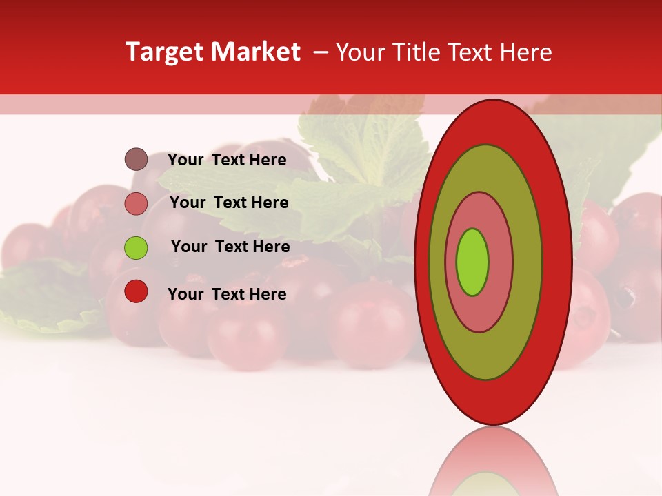 Cranberry Berries Healthy PowerPoint Template