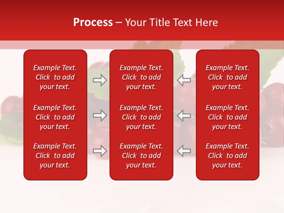Cranberry Berries Healthy PowerPoint Template