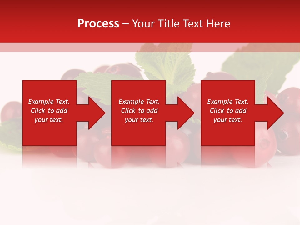 Cranberry Berries Healthy PowerPoint Template