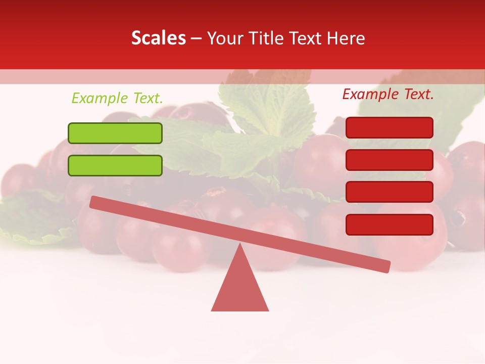 Cranberry Berries Healthy PowerPoint Template