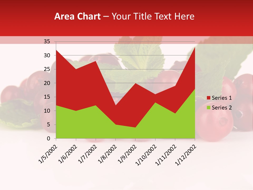 Cranberry Berries Healthy PowerPoint Template
