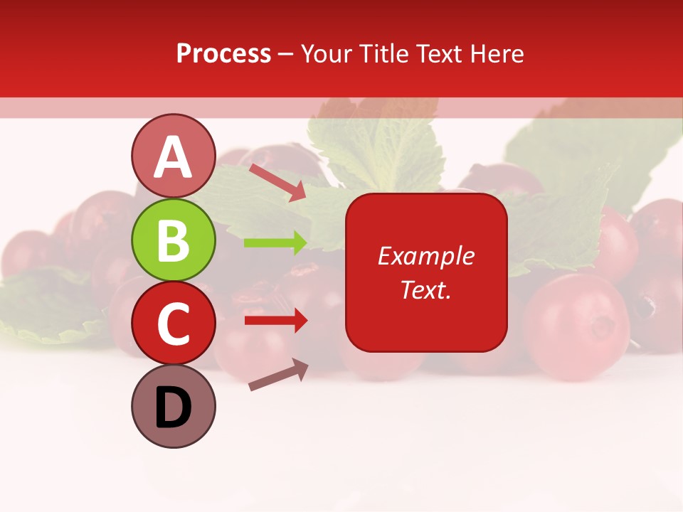 Cranberry Berries Healthy PowerPoint Template