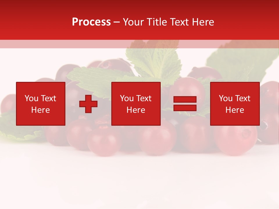 Cranberry Berries Healthy PowerPoint Template