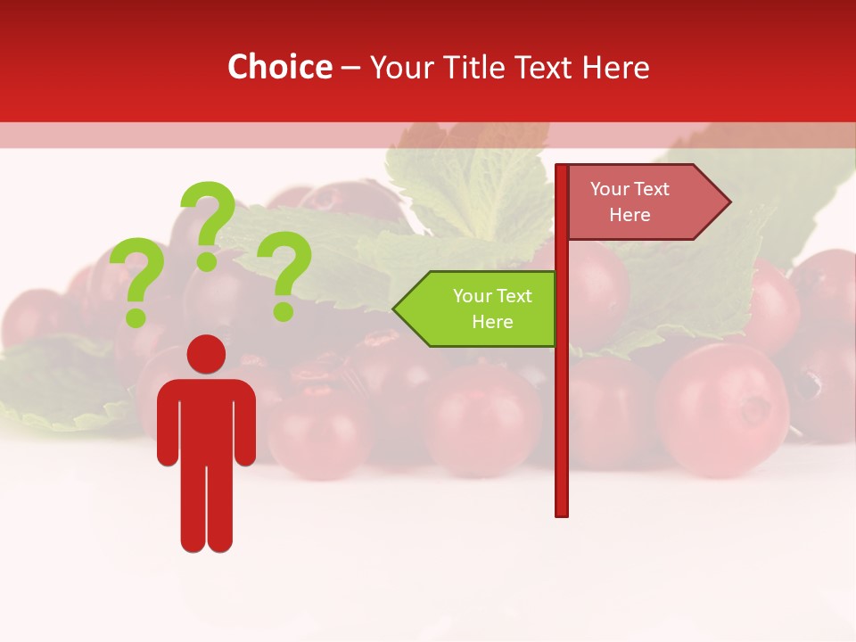 Cranberry Berries Healthy PowerPoint Template