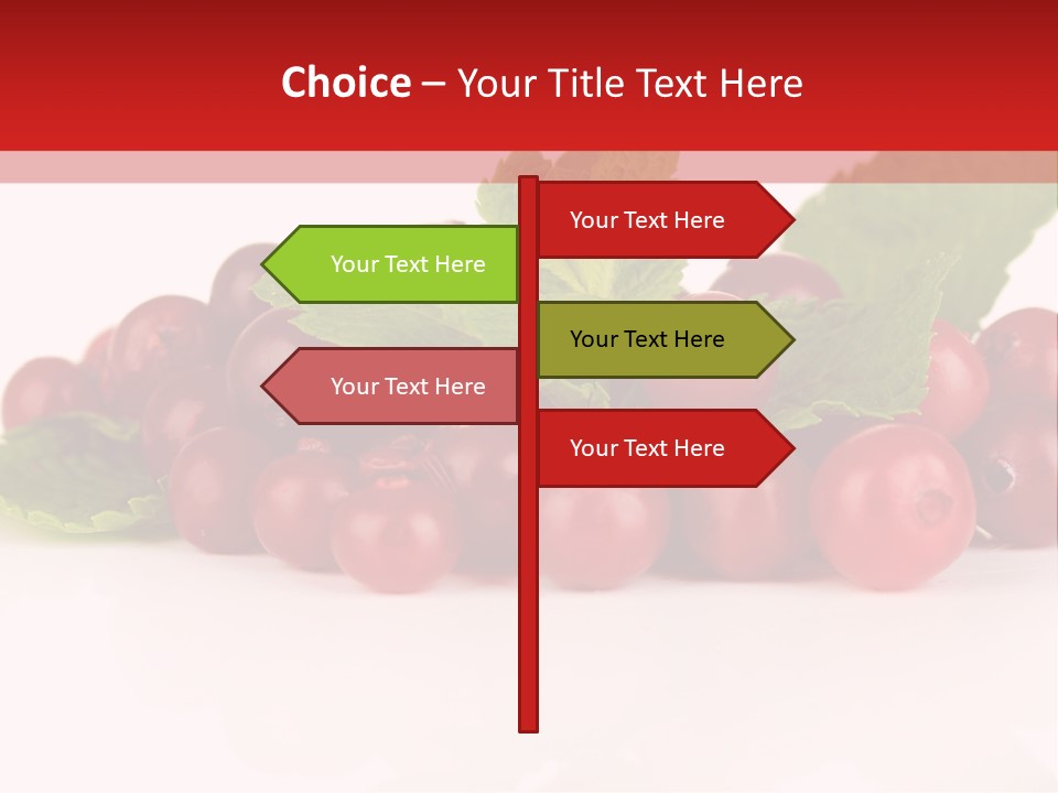 Cranberry Berries Healthy PowerPoint Template