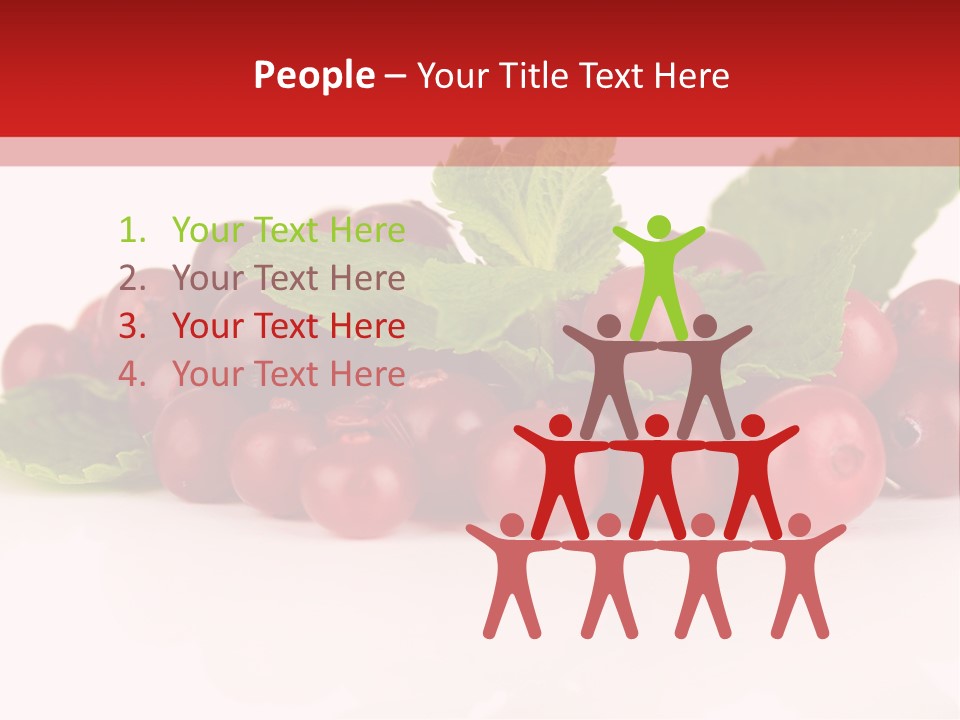 Cranberry Berries Healthy PowerPoint Template