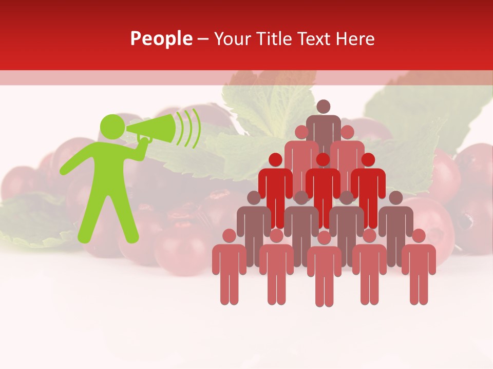 Cranberry Berries Healthy PowerPoint Template