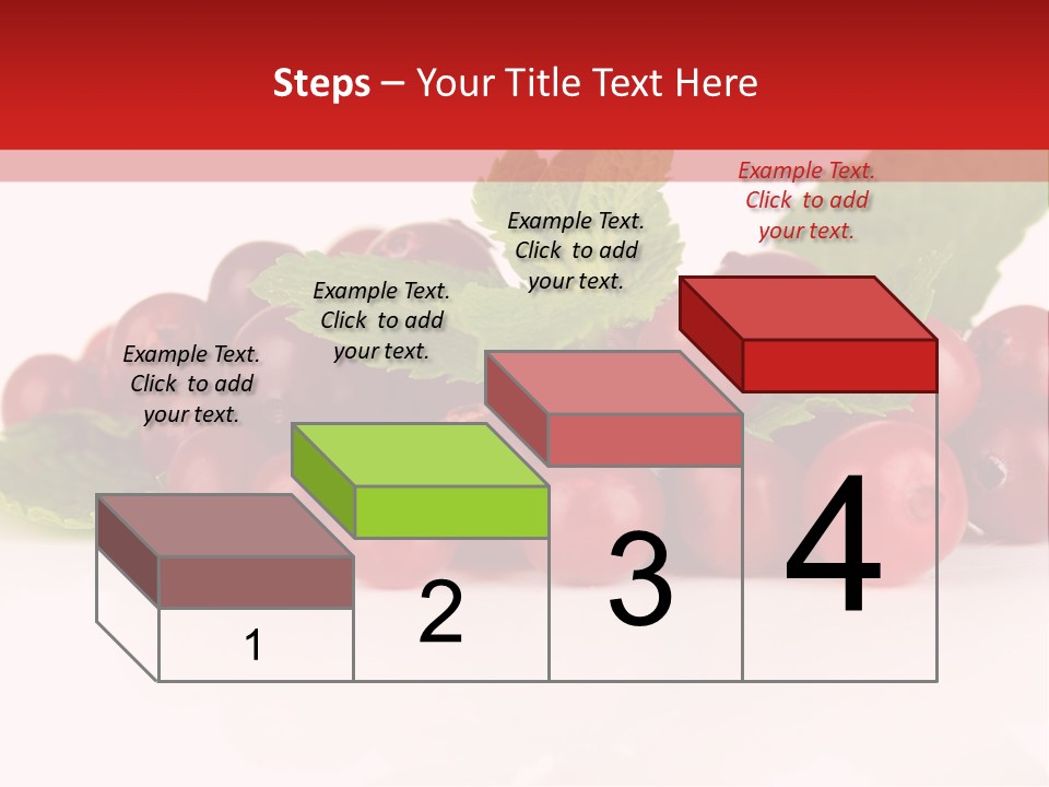 Cranberry Berries Healthy PowerPoint Template