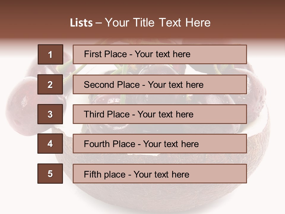 Leaf Many Acidic PowerPoint Template