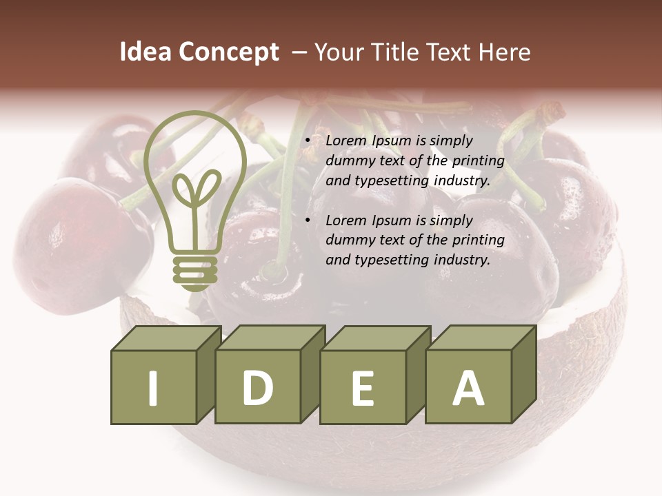 Leaf Many Acidic PowerPoint Template