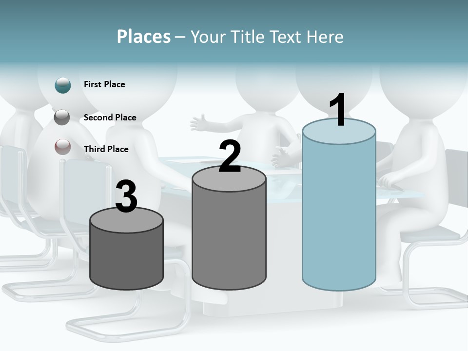 Sitting Character Discussion PowerPoint Template