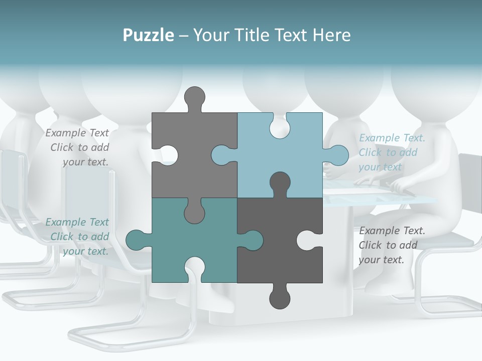 Sitting Character Discussion PowerPoint Template