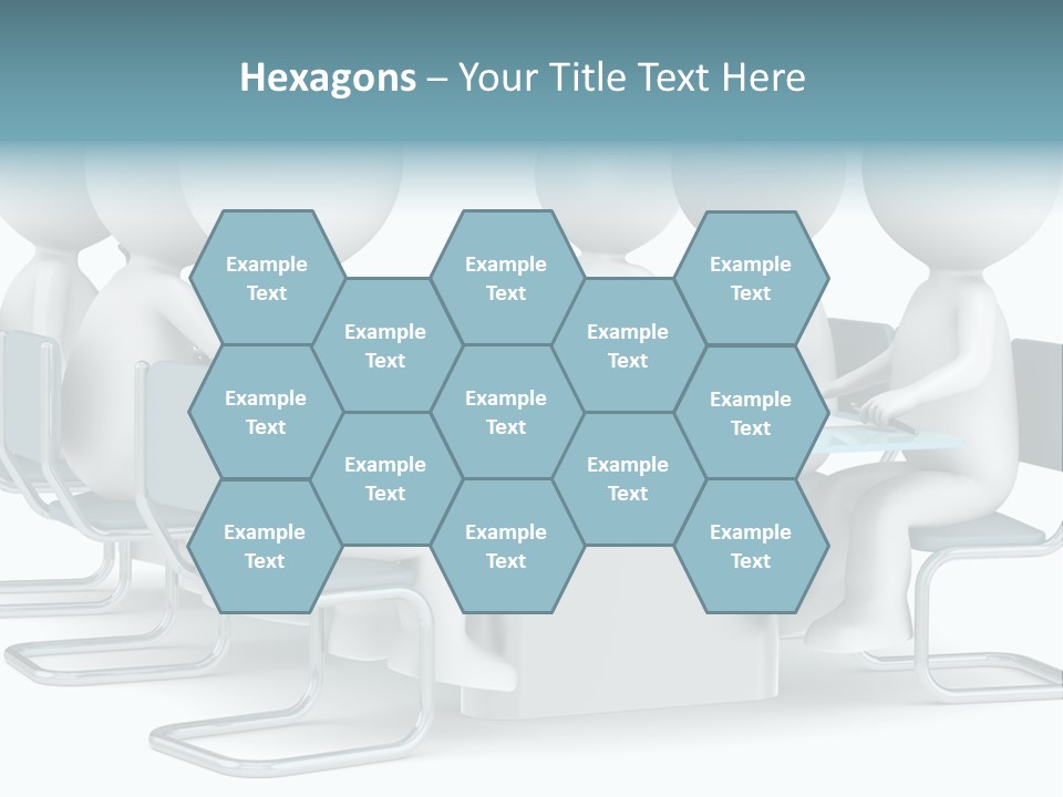 Sitting Character Discussion PowerPoint Template