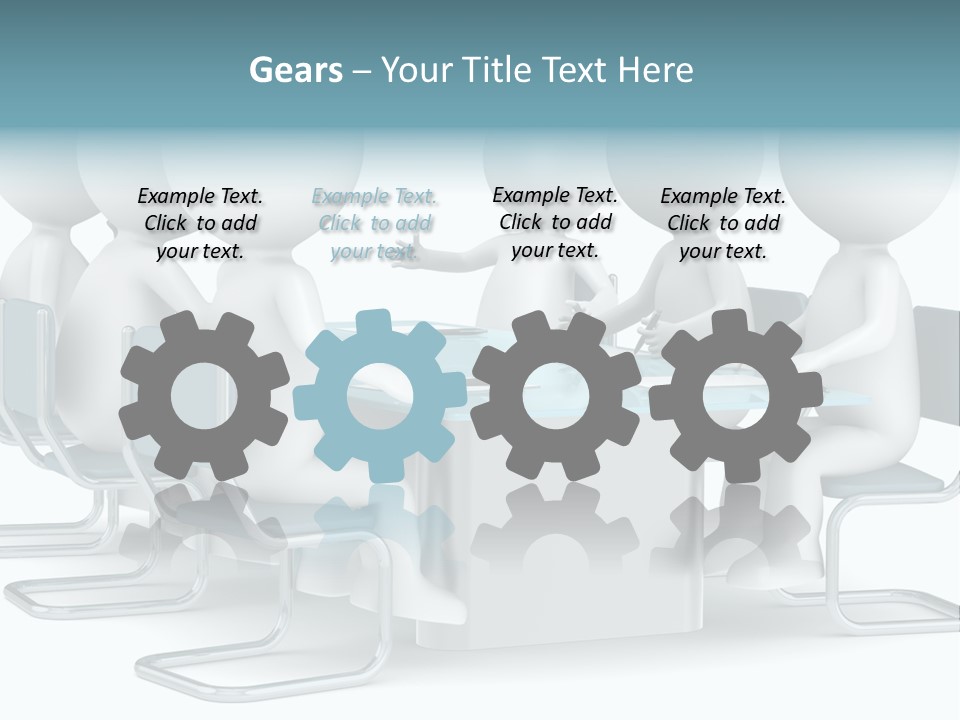 Sitting Character Discussion PowerPoint Template