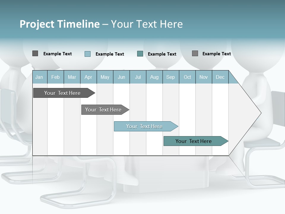 Sitting Character Discussion PowerPoint Template