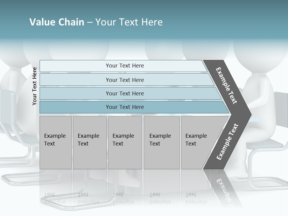 Sitting Character Discussion PowerPoint Template