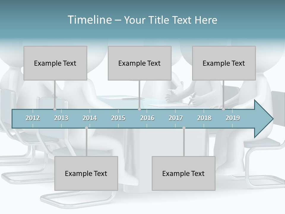 Sitting Character Discussion PowerPoint Template