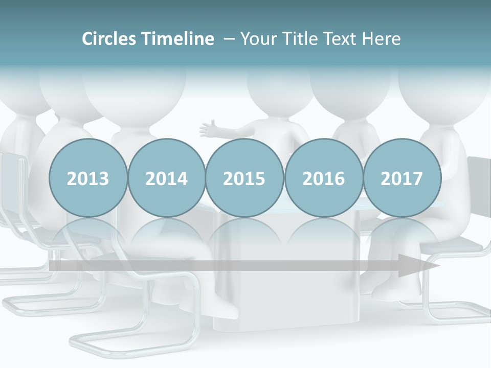 Sitting Character Discussion PowerPoint Template