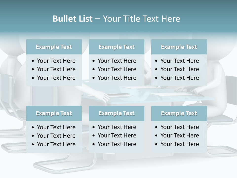 Sitting Character Discussion PowerPoint Template