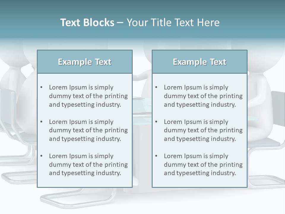 Sitting Character Discussion PowerPoint Template