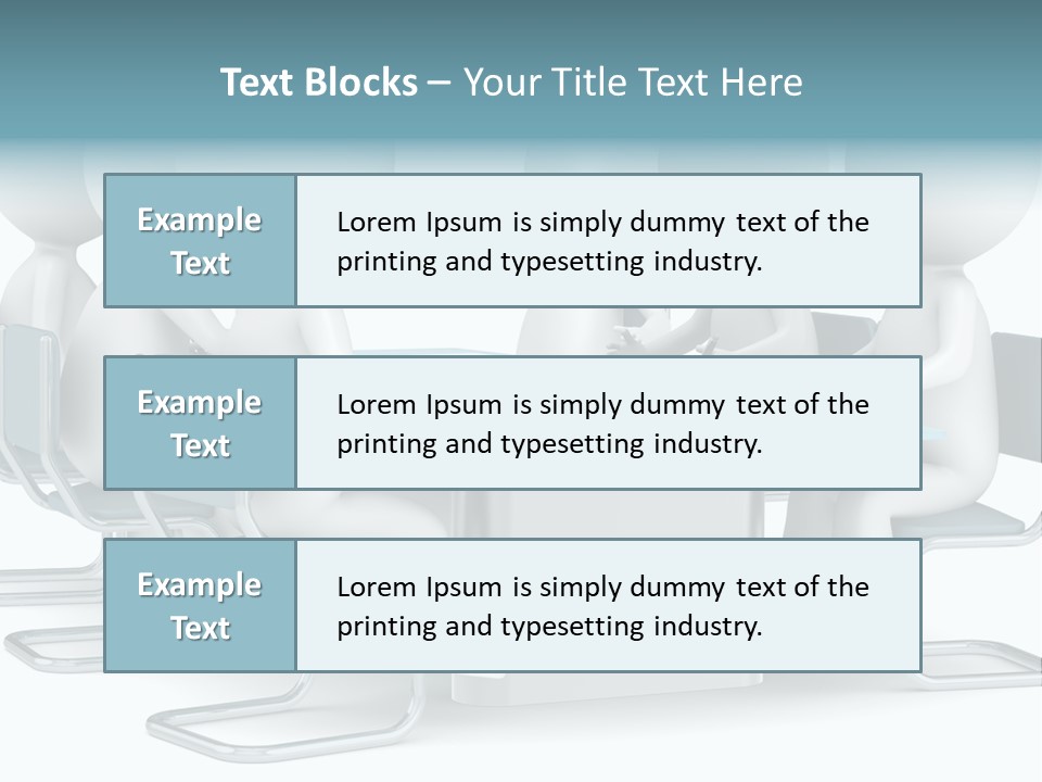 Sitting Character Discussion PowerPoint Template