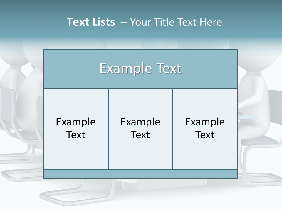 Sitting Character Discussion PowerPoint Template