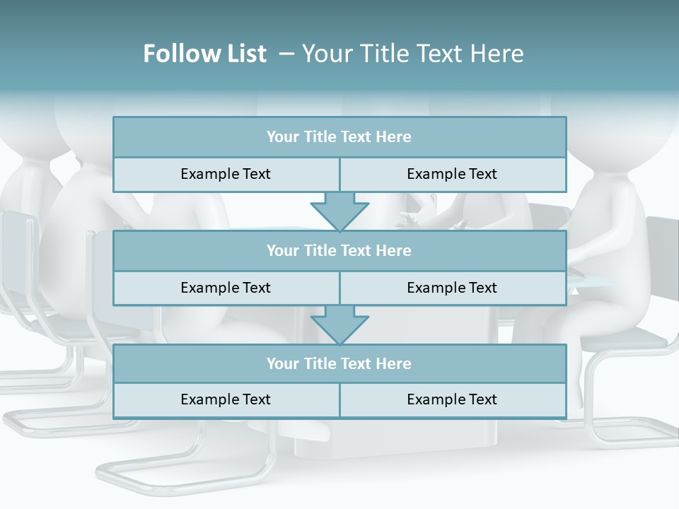 Sitting Character Discussion PowerPoint Template