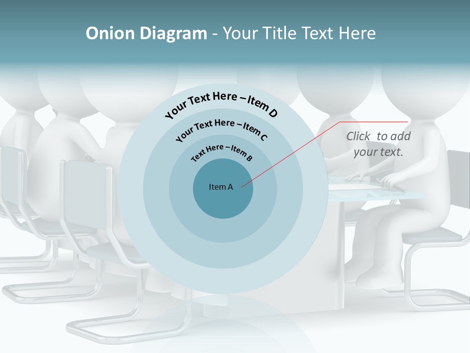 Sitting Character Discussion PowerPoint Template