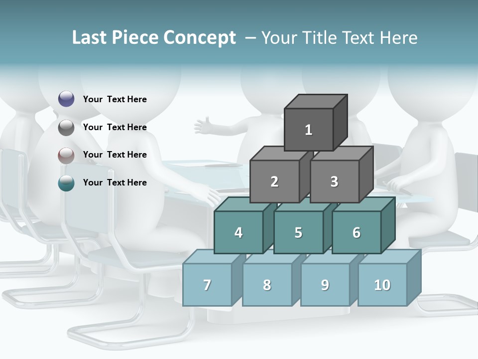 Sitting Character Discussion PowerPoint Template