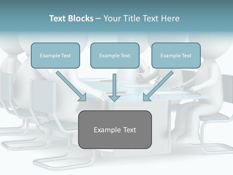 Sitting Character Discussion PowerPoint Template