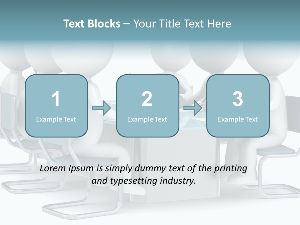 Sitting Character Discussion PowerPoint Template