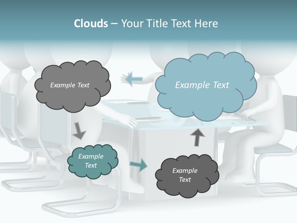 Sitting Character Discussion PowerPoint Template