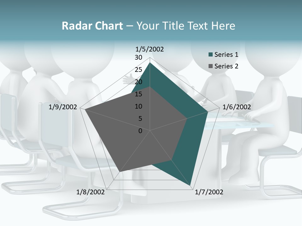 Sitting Character Discussion PowerPoint Template