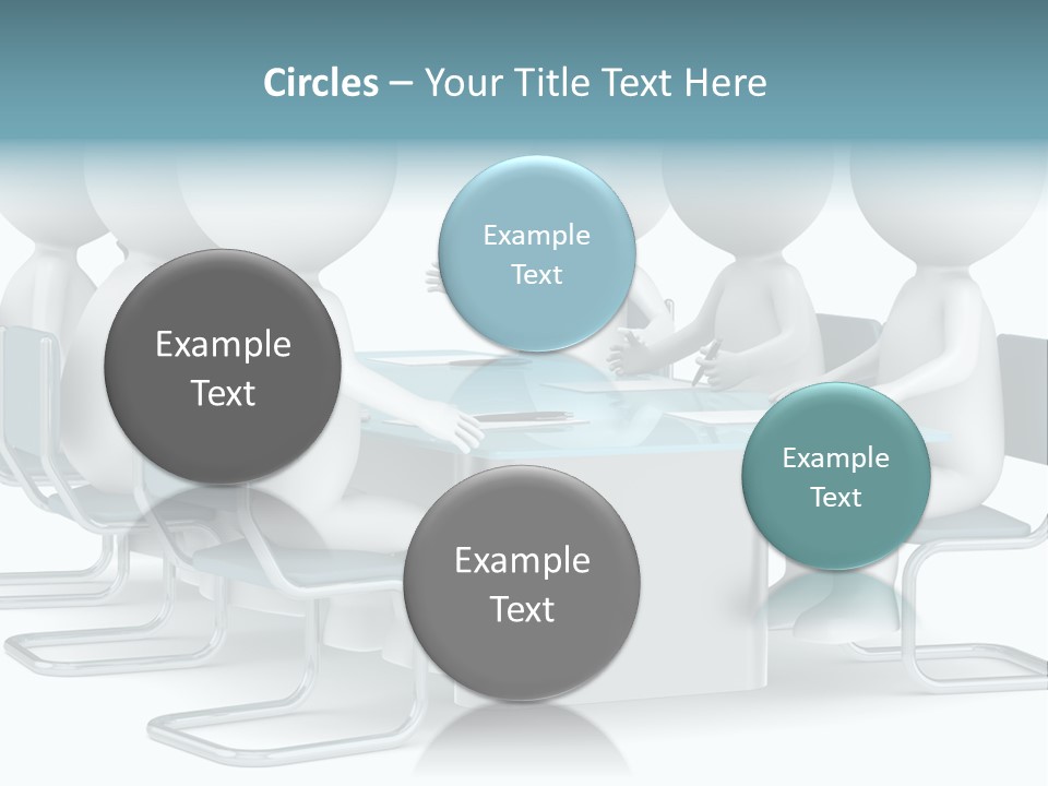 Sitting Character Discussion PowerPoint Template