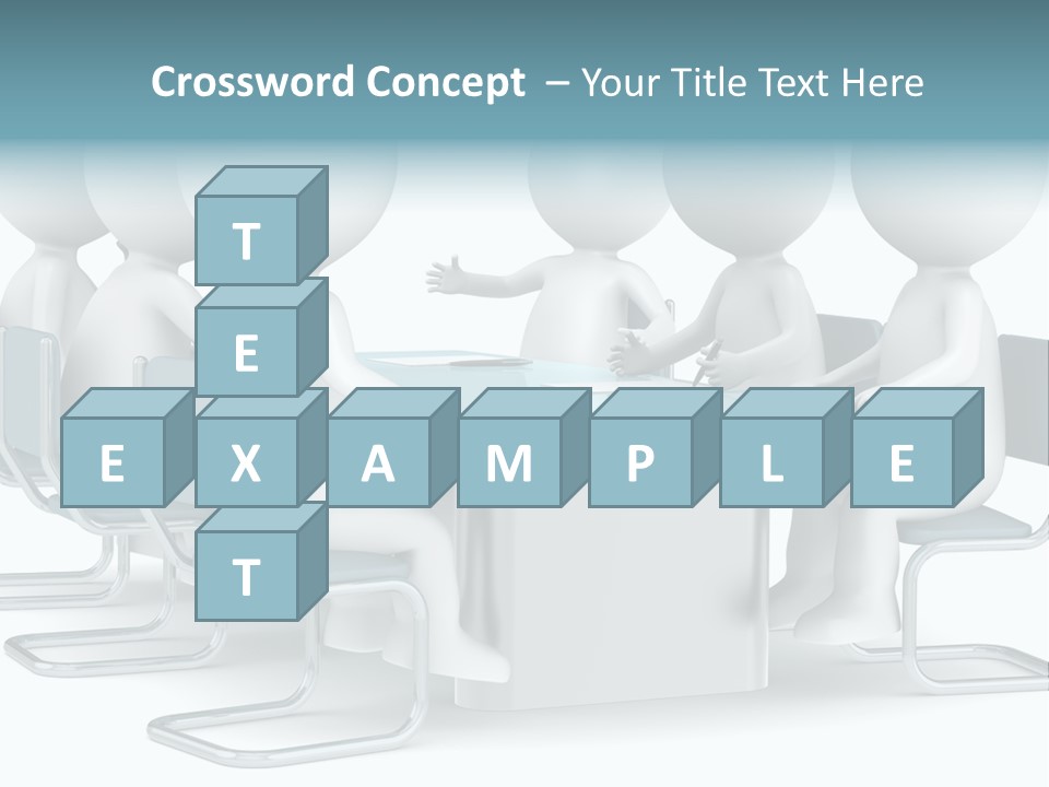 Sitting Character Discussion PowerPoint Template