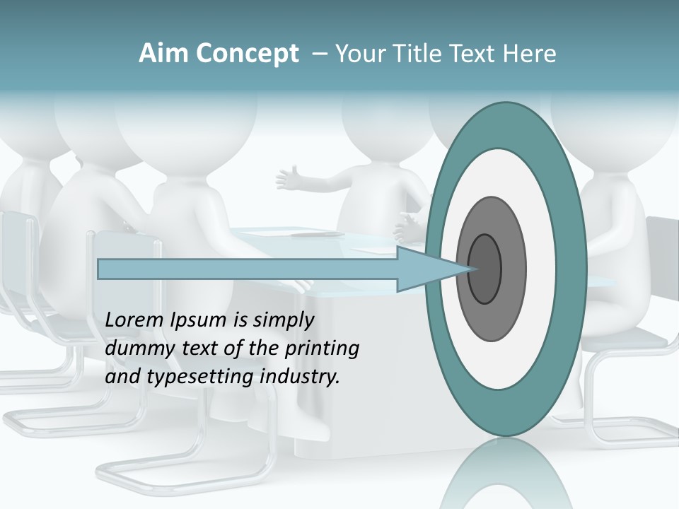 Sitting Character Discussion PowerPoint Template