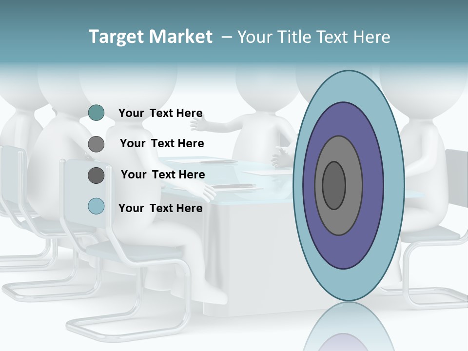 Sitting Character Discussion PowerPoint Template