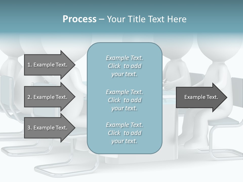 Sitting Character Discussion PowerPoint Template