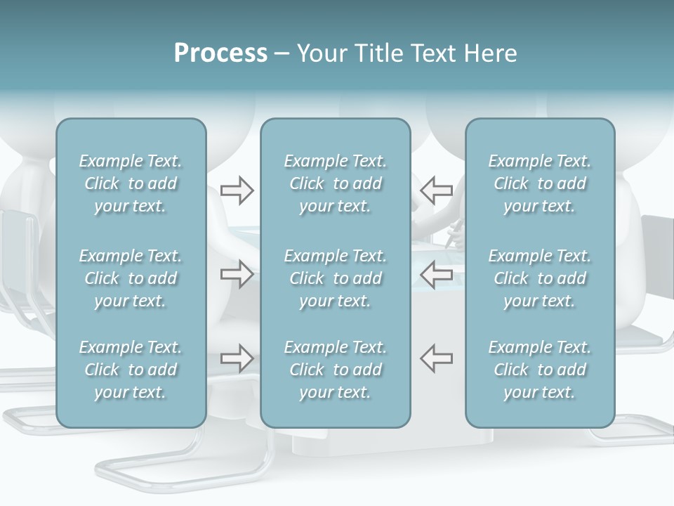 Sitting Character Discussion PowerPoint Template