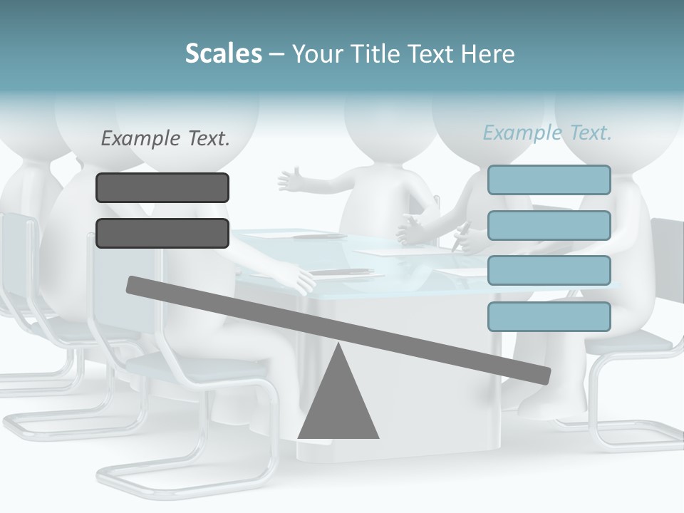 Sitting Character Discussion PowerPoint Template